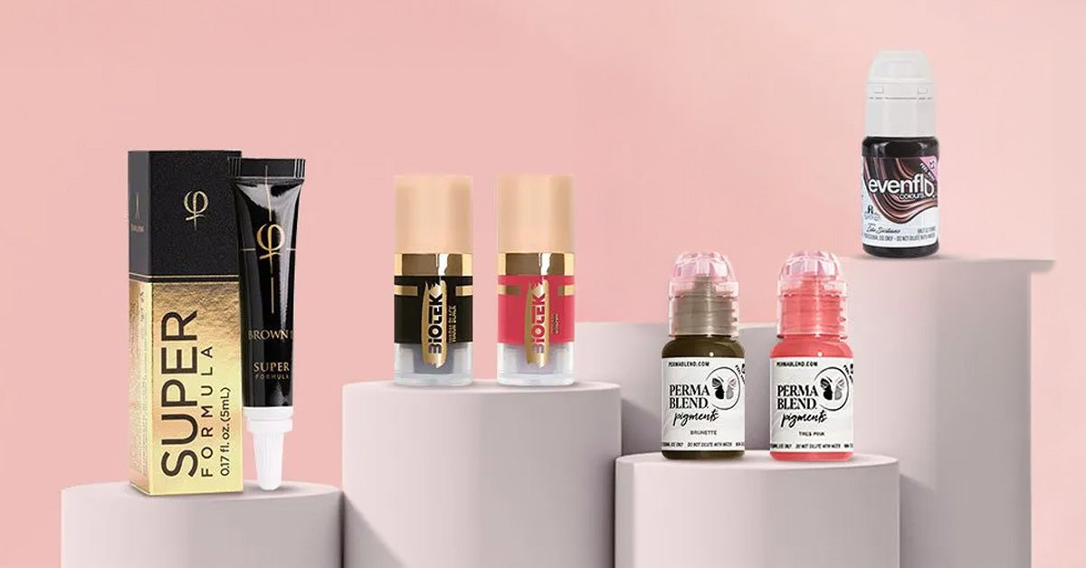 PMU pigments for microblading, machine brows, lips, and eyeliner – professional permanent makeup supplies