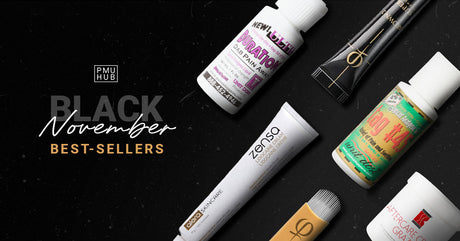 Black November best seller products for permanent makeup procedures