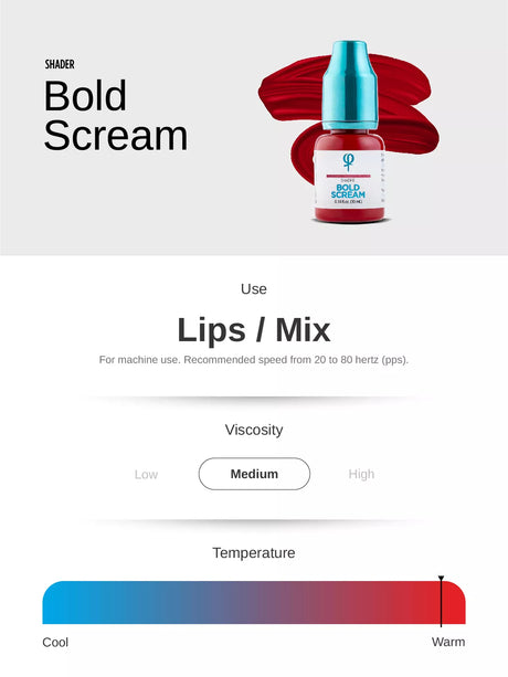 Phi Bold Scream PMU Mix Shader Pigment 0.34 fl oz (10ml)