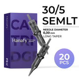 Hanafy PMU needle cartridge — 0.30 — 5 — Soft Edge Magnum - Long Taper (SEMLT)