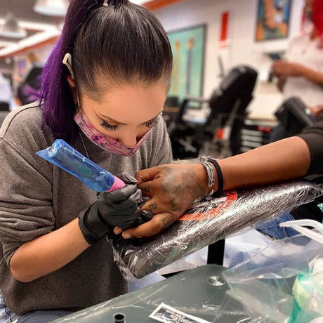 Mast Tour Cordless Tattoo Pen Machine Kit, Professional Rotary Cartridges Tattoo Gun, Replacement Tattoo Battery Power Supply QP-001