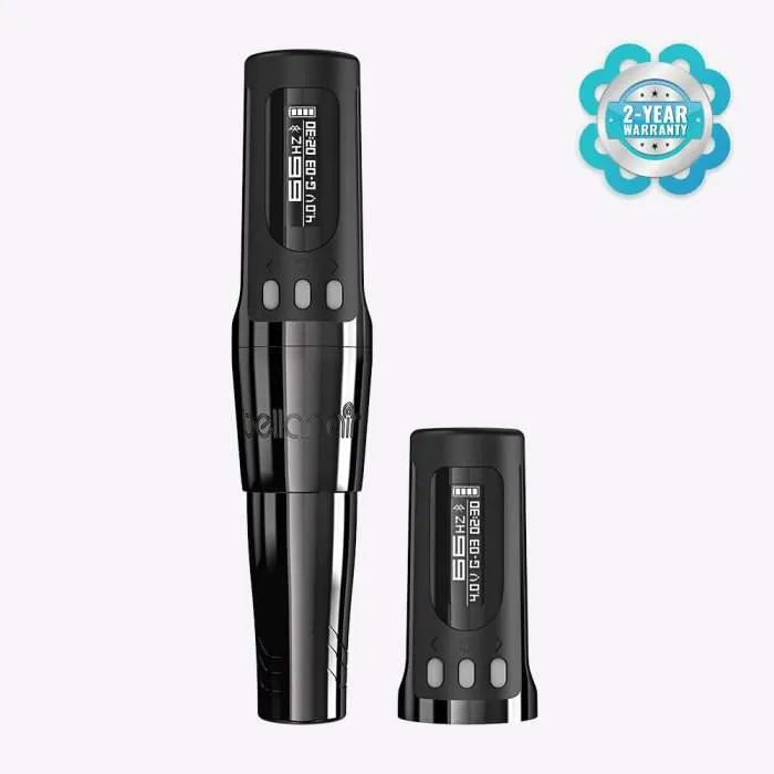 Bellar Air Stealth Black 3.0 mm Stroke Wireless PMU Machine (2 Batteries Included) by Microbeau