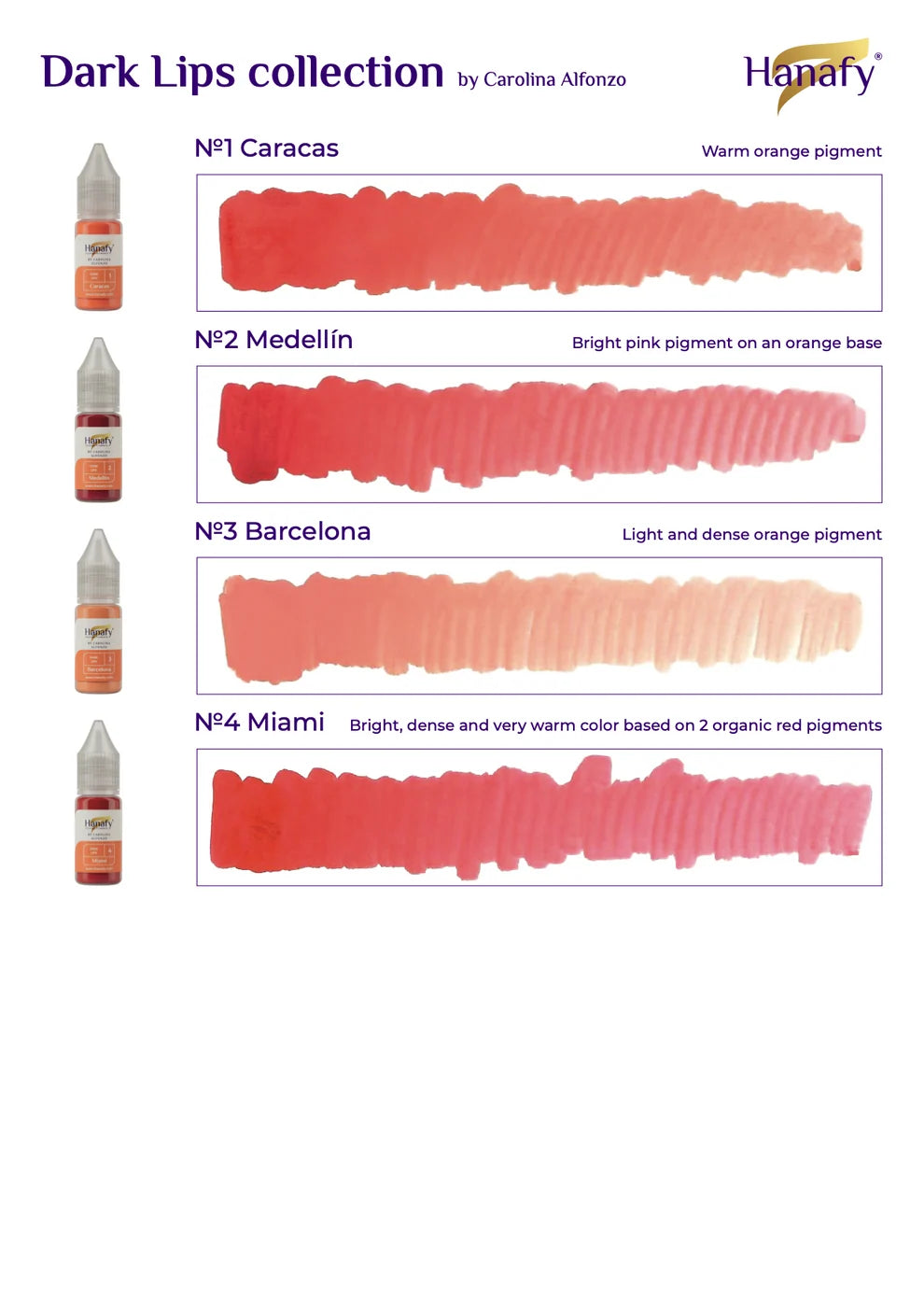 Hanafy Dark Lips Pigment Set