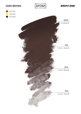 Brovi ONE Dark Brown — shade chart
