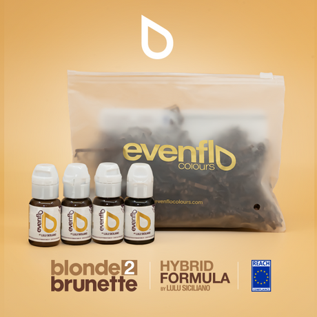 Juego de cejas Evenflo Blonde 2 Brunette, 4 unidades, 0,5 oz (15 ml) 