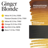 Pigmento permanente Ginger Blonde para cejas PMU de 0,5 oz (15 ml) 