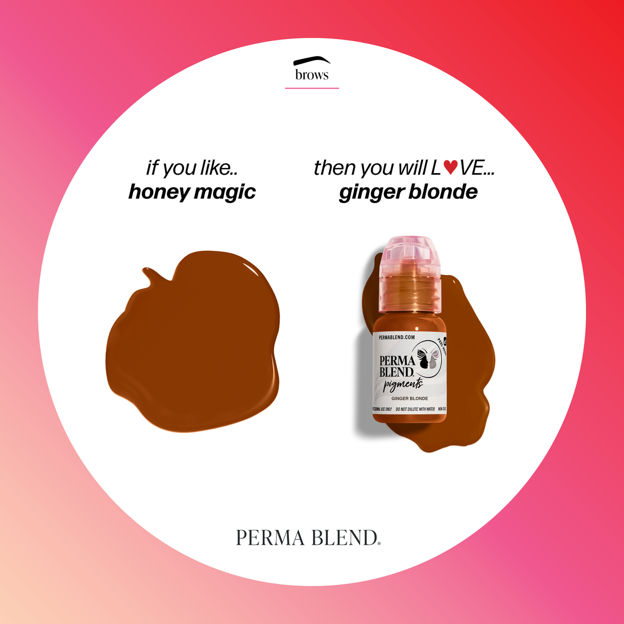 Ginger Blonde Perma Blend Pigment for Brow PMU 0.5 oz (15 ml)