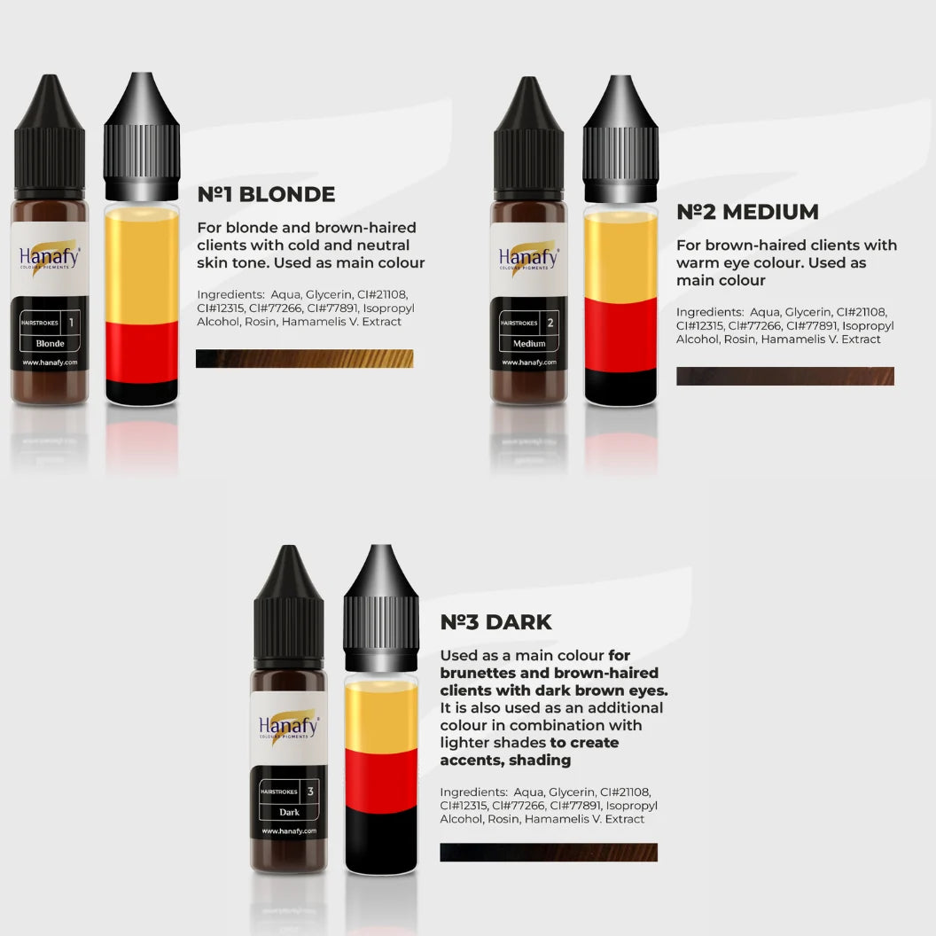 Hanafy Hairstrokes Pigment Set