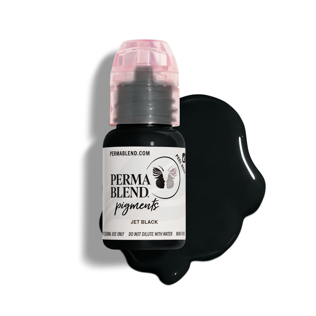 Jet Black Perma Blend Pigment for Brow PMU 0.5 oz (15 ml)