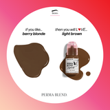 Light Brown Perma Blend Pigment for Brow PMU 0.5 oz (15 ml)