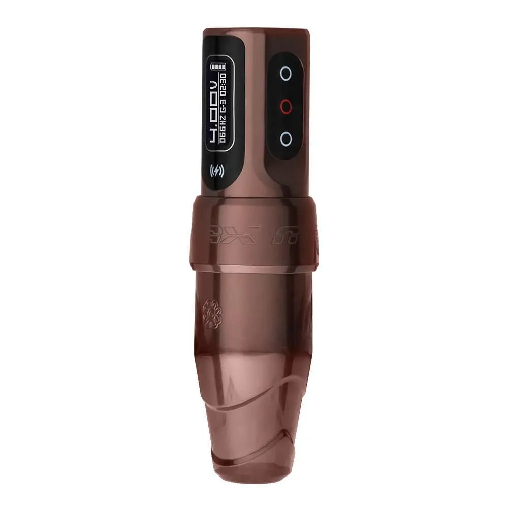 Flux S Max Oudwood Brown 4.5 mm Stroke PMU Machine with Auxiliary Battery by Microbeau