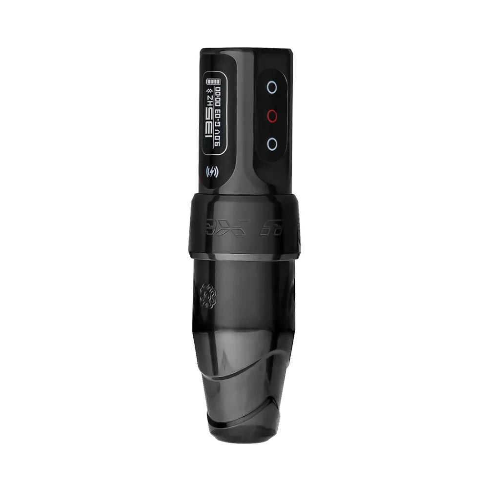 Flux S Max Stealth Black 3.2mm Stroke PMU Machine (Extra PowerBolt II) by Microbeau