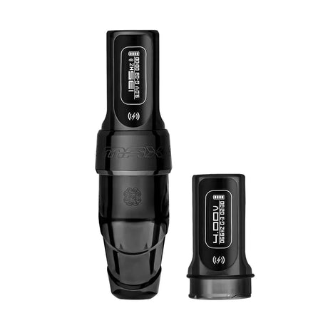 Máquina de pintura para uñas Flux S Max Stealth Black de 4,5 mm de recorrido de Microbeau 