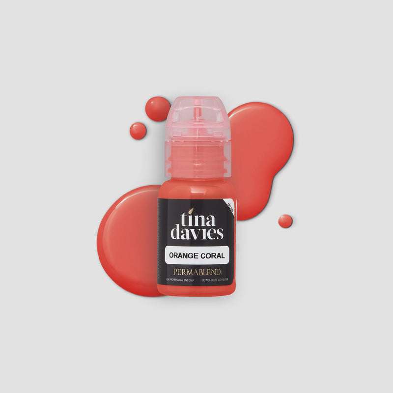 Tina Davies Lust Orange Coral Lip Pigment, included 15 ml bottle