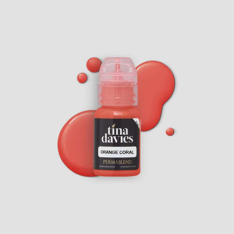 Tina Davies Lust Orange Coral Lip Pigment, included 15 ml bottle
