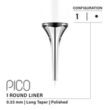 Vertix Pico Round Liner - Long Taper - 1 needle, 0.33 mm - CART-965