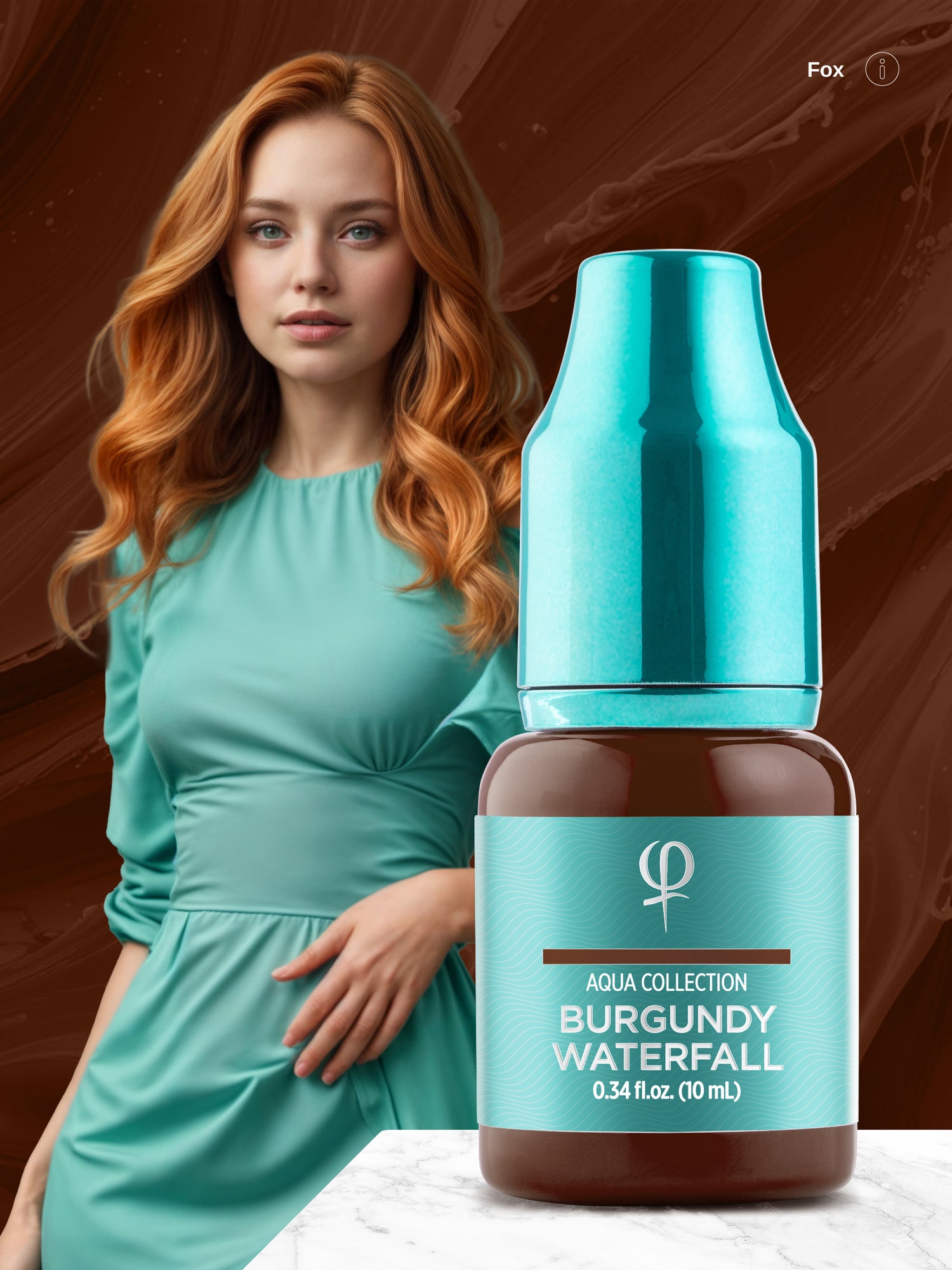 Phi Burgundy Waterfall PMU Pigment 0.34 fl oz (10ml)