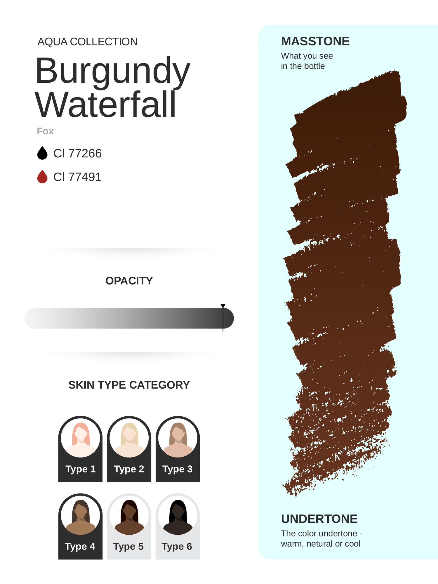 Phi Burgundy Waterfall PMU Pigment 0.34 fl oz (10ml)