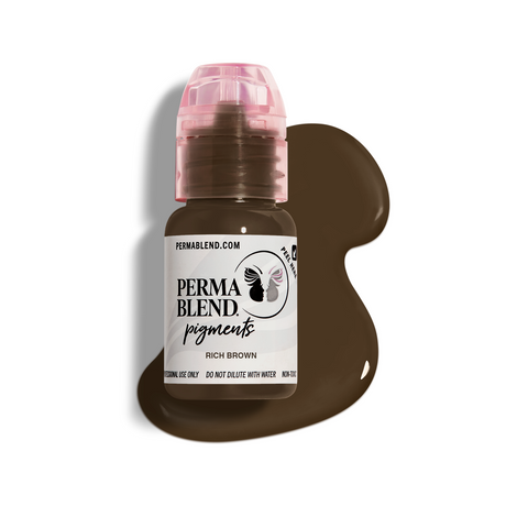 Rich Brown Perma Blend Pigment for Brow PMU 0.5 oz (15 ml)