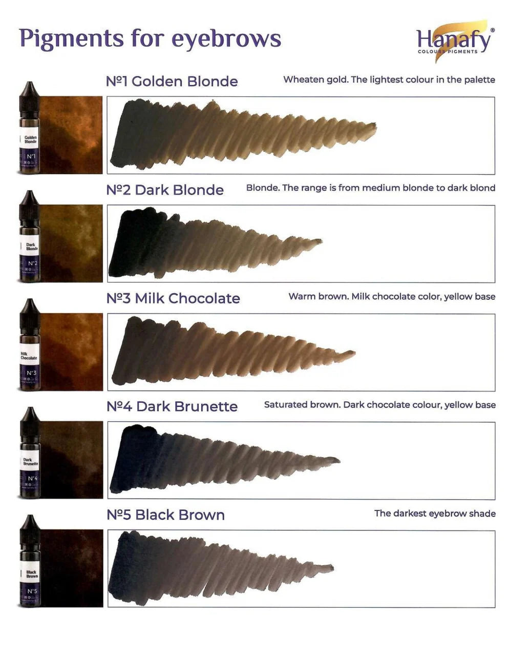 Hanafy Original Eyebrows Pigment Set