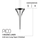 Vertix Pico Round Liner - Long Taper - 1 needle, 0.20 mm - CART-961
