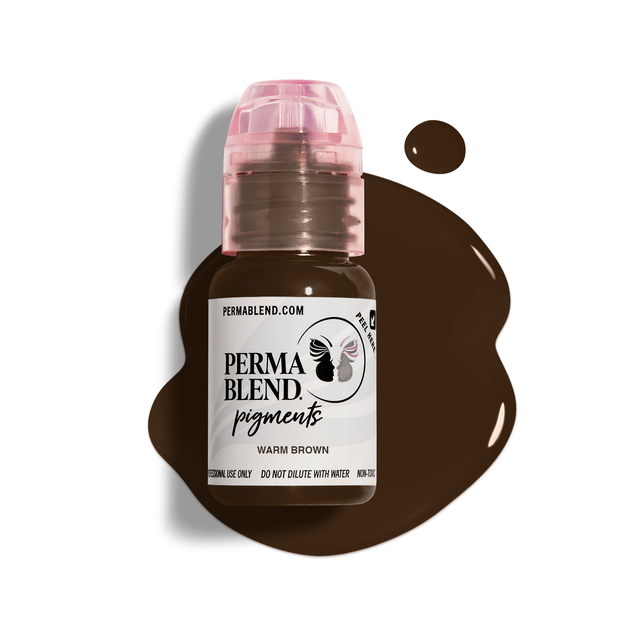 Warm Brown Perma Blend Pigment for Brow PMU 0.5 oz (15 ml)