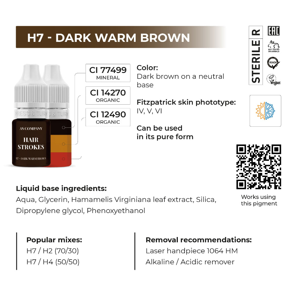 AS Pigments Hair Stroke Hybrid & Organic Eyebrow Set