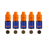 Brovi PLUS Brow Pigment Set — individual pigment bottles