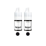 Brovi Black Eyeliner Pigment Set — individual pigment bottles