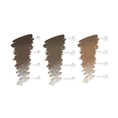 Brovi × Olga Goldfarb RichBtch Brow Pigment Set — color swatch palette