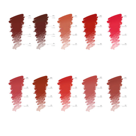 Brovi XOXO Lip Pigment Set — color swatch palette