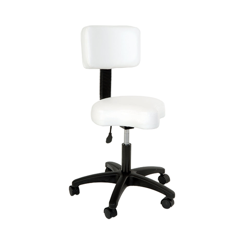 Silhouet-Tone Contoured Air-Lift Stool with Backrest