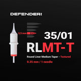 DEFENDERR PMU Cartridge | 35/01/RLMT-T (Round Liner Medium Taper - Textured) (20pcs)
