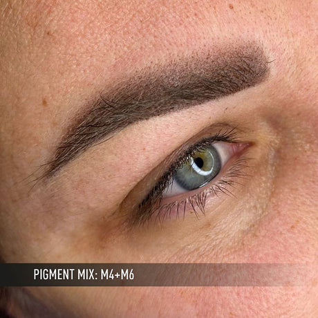 AS Pigments M6 Dark Brown Opium Light Mineral Eyebrow Pigment