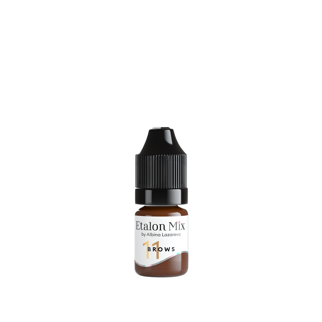 Etalon Mix Espresso #11 brow pigment bottle, 5 ml — included in Hybrid Brow Set + Espresso