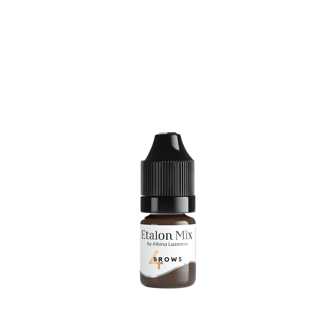 Etalon Mix Light Brown #4 brow pigment bottle, 5 ml
