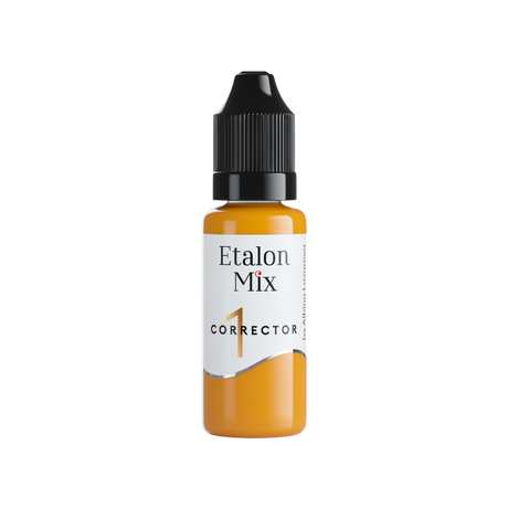 Etalon Mix Yellow #1 corrector pigment bottle, 15 ml