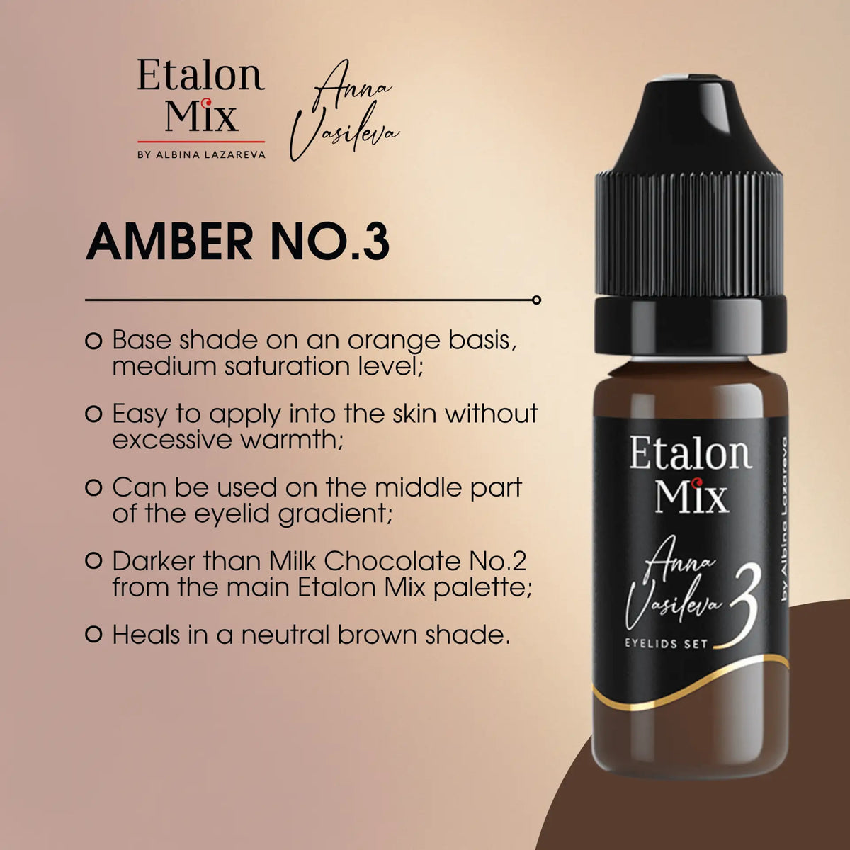 Etalon Mix Eyelid Pigment #3 Amber