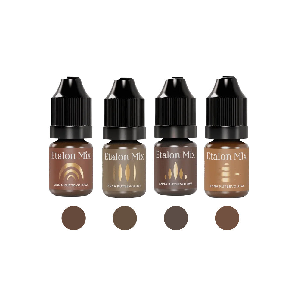 Etalon Mix Hyperrealism Brow Pigment Set for Hairstrokes