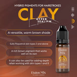 Etalon Mix Clay hyperrealistic brow description