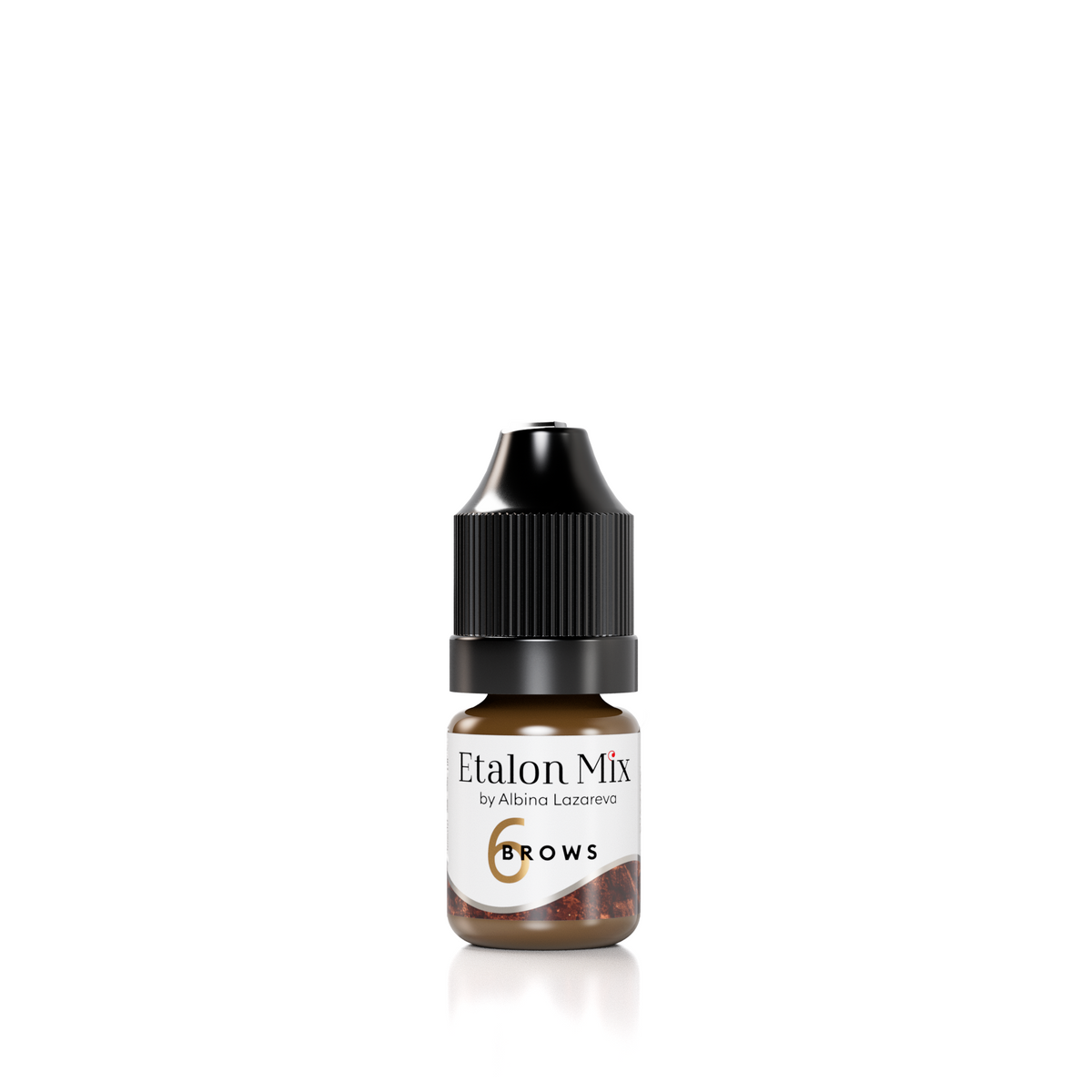 Etalon Mix Taupe #6 mineral brow pigment bottle, 5 ml