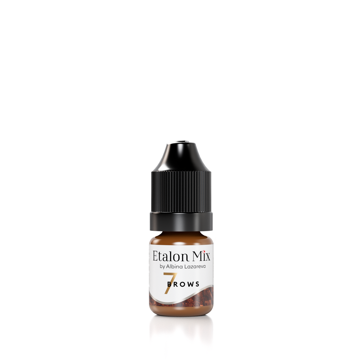 Etalon Mix Pecan #7 mineral brow pigment bottle, 5 ml