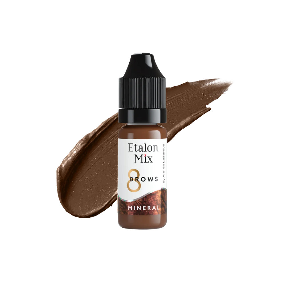 Etalon Mix Tiziano #8 mineral brow pigment bottle, 10 ml