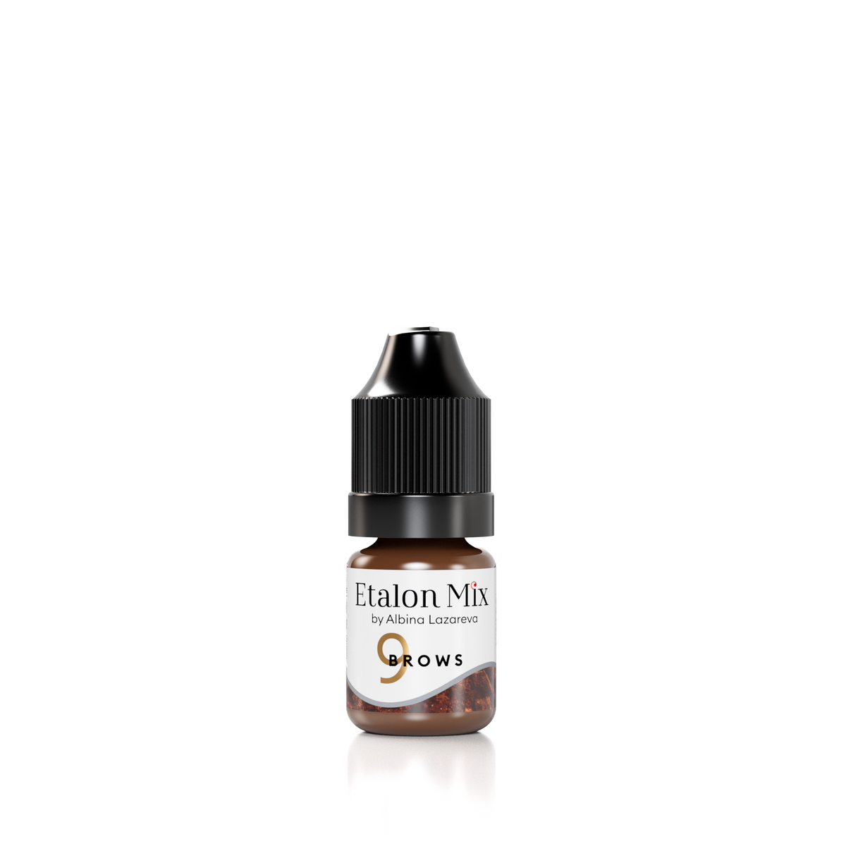 Etalon Mix Sepia #9 mineral brow pigment bottle, 5 ml