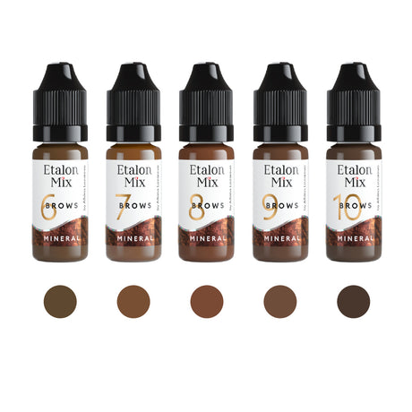 Etalon Mix Mineral Brow Pigment Set