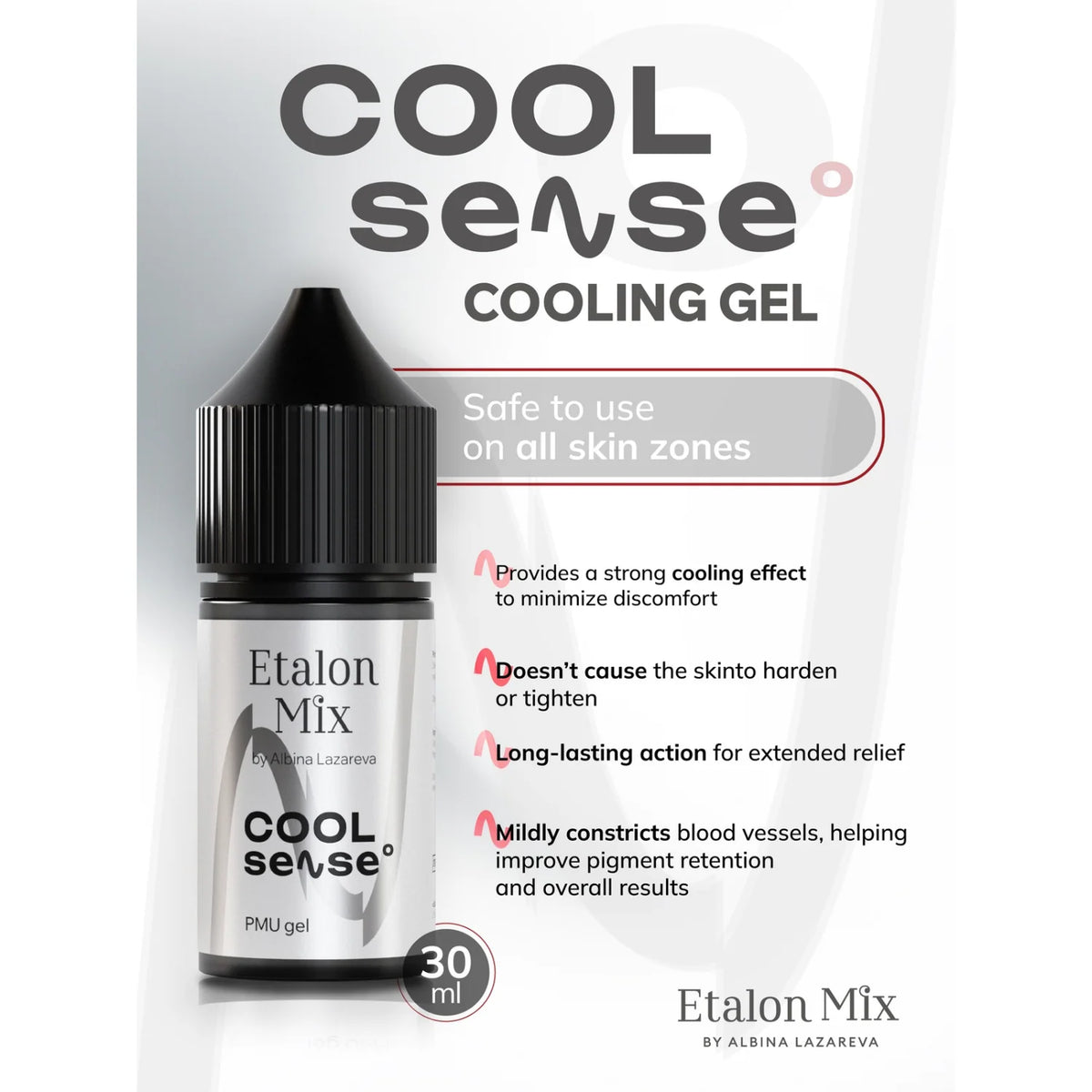 Etalon Mix Cool Sense 30 ml cooling gel features