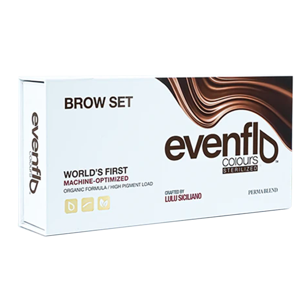 Evenflo Brow Pigment Set by Perma Blend 5 x 0.5 oz (15 ml)