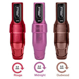 Máquina de pulverización Flux S Max Rouge Red de 2,5 mm de carrera de Microbeau 