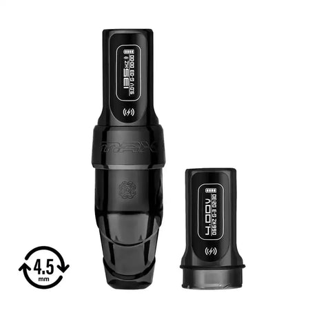 Flux S Max Stealth Black 4.5mm Stroke PMU Machine (Extra PowerBolt II) by Microbeau