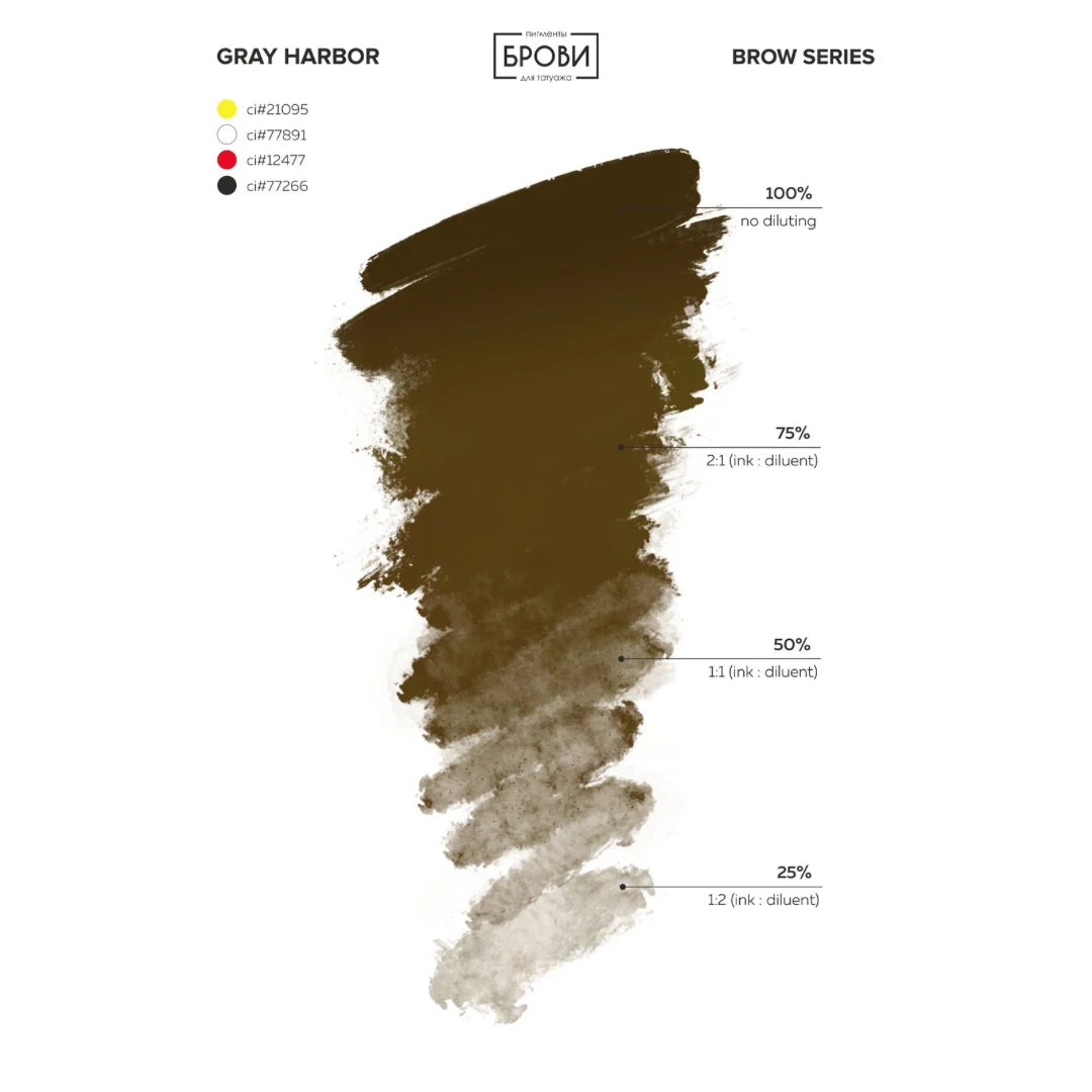 Brovi Essential Gray Harbor — shade chart